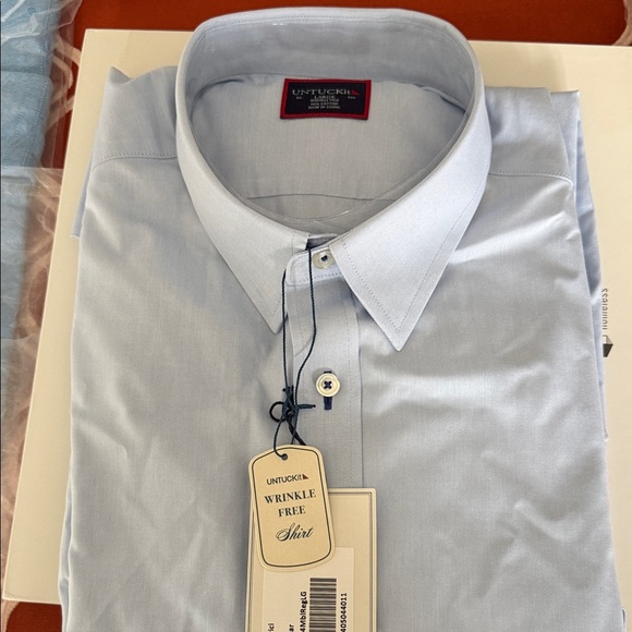 UNTUCKit Men's Sky Blue Casual Shirt - Picture 3 of 4